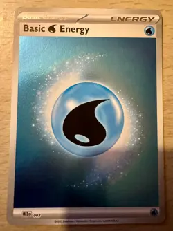 Pokemon TCG Basic Water Energy Reverse Holo Card MEE 003 Ascended Heroes 2025 - Image 1
