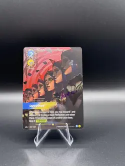 LeBlanc -Deceiver Overnumber Signature Card 235*/219 Riftbound English - Image 1