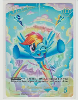 Rainbow Dash - Colorful Rare - My Little Pony Card Game BP01-CR11 - Image 1