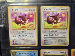 Pokemon Eevee Lot Japanese Flareon Vaporeon Team Rocket Unlimited Uncommon Cards - Image 2