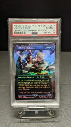 2025 MTG Final Fantasy Y'shtola Rhul Borderless FOIL 0577 PSA 10 FF14 2 - Image 1