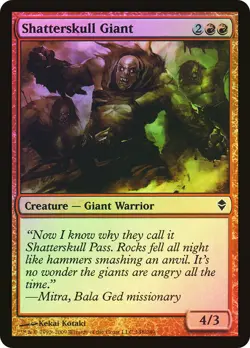 MTG FOIL Shatterskull Giant - Zendikar #148 - Image 1