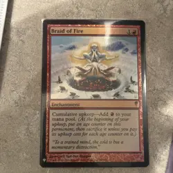 Magic the Gathering- MTG - Braid of Fire - Coldsnap - 2006 - Foil - EDH - Image 1