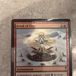 Magic the Gathering- MTG - Braid of Fire - Coldsnap - 2006 - Foil - EDH - Image 3