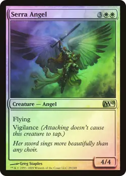 MTG FOIL Serra Angel - Magic 2010 #029 - Image 1
