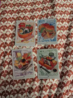 Magic The Gathering MTG Secret Lair Oishii Food Tokens Set Rainbow Foil - Image 1