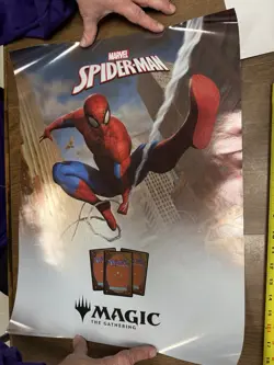 MTG Spider-Man Foil Promo Poster Magic the Gathering 18 X 24 Spiderman - Image 1