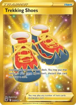 1x Trekking Shoes - 215/189 - Secret Rare NM-Mint Pokemon SWSH10 - Astral Radian - Image 1