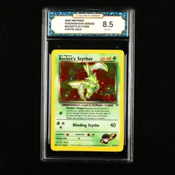 TQG 8.5 NM-MT+ 2000 Pokemon ENG Rocket's Scyther #13/132 Holo - Image 1
