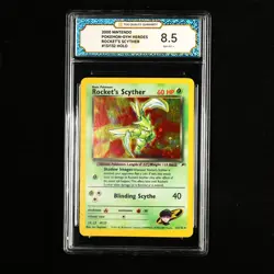 TQG 8.5 NM-MT+ 2000 Pokemon ENG Rocket's Scyther #13/132 Holo - Image 2