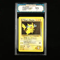 TQG 9.5 MINT+ 2000 Pokemon ENG Lt . Surge's Pikachu #81/132 C - Image 1