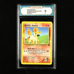 TQG 9 MINT 2000 Pokemon ENG Blaine's Ponyta #64/132 C - Image 1