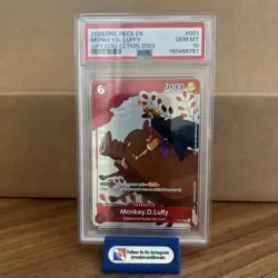 One Piece Monkey D Luffy #001 Gift Collection 2023 Promo English PSA 10 - Image 1