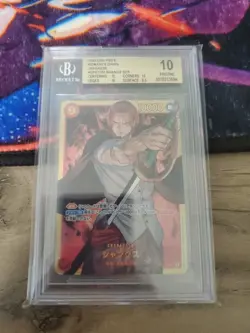 2022 One Piece Romance Dawn OP01-120 SHANKS SEC BGS 10 Japanese - Image 3