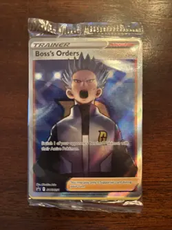 Boss's Orders SWSH251 (Cyrus) Full Art Sealed Promo Card + 3x 132/172 Cosmo Holo - Image 1