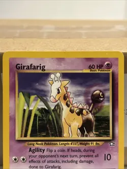 Pokemon TCG Girafarig Neo Genesis Unlimited Common Card 58/111 - Image 2