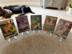 5 x Pokemon Card Bundle Lot NM/Mint English Mewtwo GX Mega Gengar ex Zacian ex - Image 1