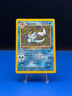 Vaporeon Jungle Holo Rare Pokemon Card 12/64 Wizards of the Coast 1999 - MP - Image 1