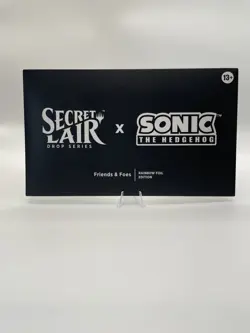 SECRET LAIR SONIC THE HEDGEHOG FRIENDS & FOES RAINBOW FOIL MTG SEALED IN HAND! - Image 1