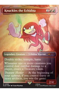 SECRET LAIR SONIC THE HEDGEHOG FRIENDS & FOES RAINBOW FOIL MTG SEALED IN HAND! - Image 4