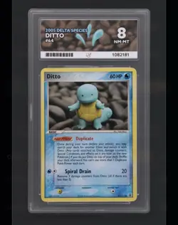Ditto (Squirtle) 64/113 Non Holo Ex Delta Species Pokemon Trading Card ACE 8 - Image 1