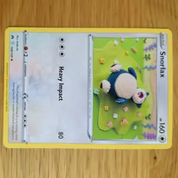 SNORLAX 109/159 POKEMON CARD (CROWN ZENITH SET) ASAKO ITO CROCHET - Image 2
