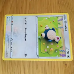 SNORLAX 109/159 POKEMON CARD (CROWN ZENITH SET) ASAKO ITO CROCHET - Image 4