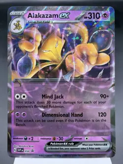 Alakazam ex SVP050 - Ultra Rare - Scarlet & Violet Promo Pokemon Card NM - Image 1