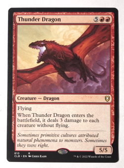 Thunder Dragon 810 Commander Legends Baldurs Gate MTG Magic the Gathering NM - Image 1