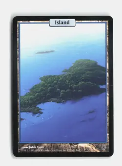 Island - Full Art 137 Unhinged MTG NM - Image 1