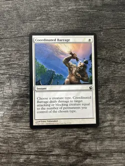 MTG 1x Coordinated Barrage x1 LP Morningtide - Image 1