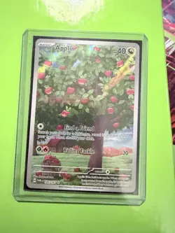 Pokemon Applin 185/167 Sv06: Twilight Masquerade Illustration Rare Holo Card - Image 1