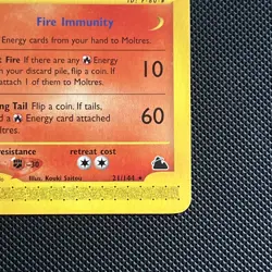 Moltres 21/144 Skyridge E-series Non-holo Moderate Play Raw Card Pokemon TCG - Image 5