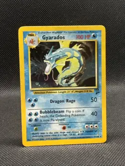 Gyarados 007/130 Base Set 2 Holo Pokemon TCG MP - Image 1