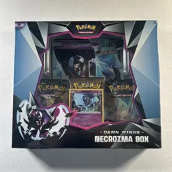 Pokemon TCG: Dawn Wings Necrozma Box Sun & Moon New Factory Sealed 3 Boosters - Image 1