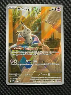 Pokemon TCG Mimikyu SVP 075 Scarlet Violet Black Star Promo Paldean Fates NM D - Image 1