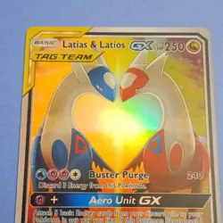 Latias & Latios GX 170/181 SM-Team Up TAG TEAM Alt Full Art Ultra Rare Holo - Image 2