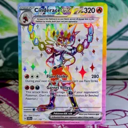 Cinderace ex - 157/142 - Full Art Ultra Rare - Stellar Crown - English - Pokemon - Image 1