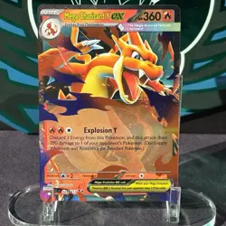 Pokemon Charizard Y EX Ascended Heroes 022/217 Double Rare Holo EX Near Mint - Image 1