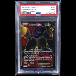 PSA 9 POKEMON 2016 FA UMBREON EX XY FATES COLLIDE #119 119/124 - Image 1