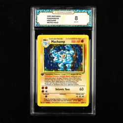 TQG 8 NM-MT 1999 Pokemon ENG Machamp #8/102 HOLO - Image 1