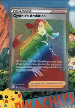 Pokemon TCG Brilliant Stars 178/172 Cynthia's Ambition (Secret) NM/M - Image 1