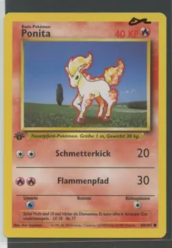 Ponita 1. Edition | Basis Set 60/102 | Pokemon Karte Deutsch EXC Base Set 1999 - Image 3