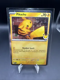 Pikachu 051/162 Pokemon Day 2026 - Anniversary Stamped NM - Image 1