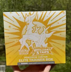 Pokemon Center Elite Trainer Box Brilliant Stars (Pokemon TCG: SWSH) SEALED - Image 2