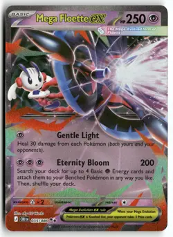 Mega Floette ex 035/086 Double Rare ME04: Chaos Rising Pokemon Near Mint - Image 1