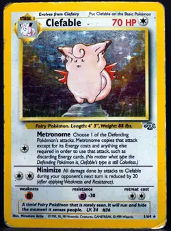 Pokemon - Clefable - 1/64 - Jungle - 1999 - Holo - Single - Image 1
