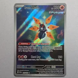 The Pokemon Company Iron Moth 187/182 SV04 Paradox Rift Illustration Rare Holo - Image 1