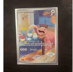 Pokemon TCG Lickitung 180/162 SV05 Temporal Forces Illustration Rare Holo 100 HP - Image 1