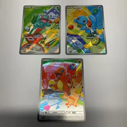 Pokemon First Partner Illustration Series 1 Kanto GEN 1 Starter Set - MINT #1 - Image 1